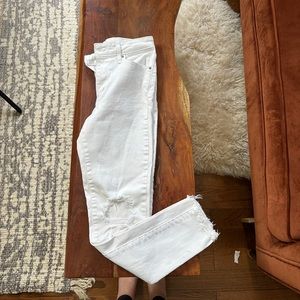 Skinny high rise Distressed White 721 Jeans for Summer!!